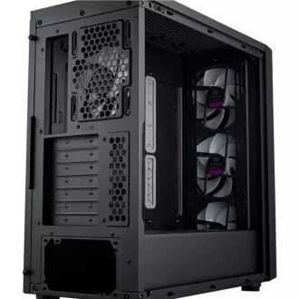 Cooler Master case MasterBox 600, ATX, Priehľadná bočnica, 3x 140mm ARGB Fan, 1x 120mm ARGB Fan, ARGB Hub, Čierna