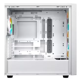Cooler Master case MasterBox 600, ATX, Priehľadná bočnica, 3x 140mm ARGB Fan, 1x 120mm ARGB Fan, ARGB Hub, Biela
