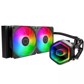 Cooler Master vodný chladič MasterLiquid 240 Core II, 2x120mm, LGA1851, AM5, čierna