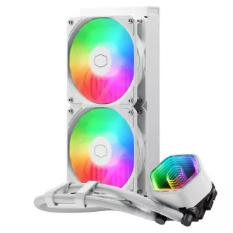 Cooler Master vodný chladič MasterLiquid 240 Core II, 2x240mm, LGA1851, AM5, biela