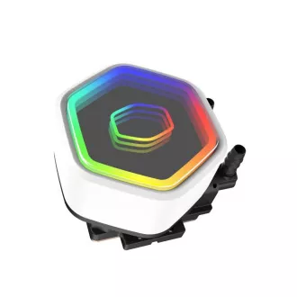 Cooler Master vodný chladič MasterLiquid 240 Core II, 2x240mm, LGA1851, AM5, biela