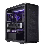 Cooler Master case MasterFrame 600 Black, Priehľadná bočnica, ATX, 3x 140mm Fan, 1x 120mm Fan, Čierna