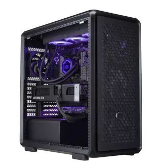 Cooler Master case MasterFrame 600 Black, Priehľadná bočnica, ATX, 3x 140mm Fan, 1x 120mm Fan, Čierna