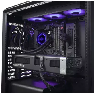 Cooler Master case MasterFrame 600 Black, Priehľadná bočnica, ATX, 3x 140mm Fan, 1x 120mm Fan, Čierna