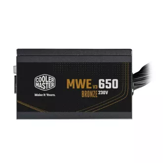 Cooler Master zdroj MWE Bronz 650W V3, 120mm, 80+ Bronz