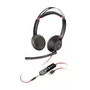 Poly Blackwire 5220 náhlavná súprava, 3.5 mm jack + USB-C/A adaptér, stereo