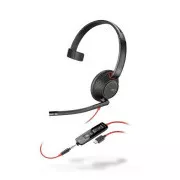 Poly Blackwire 5210 náhlavná súprava, 3.5 mm jack + USB-C/A adaptér, mono