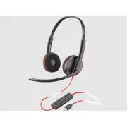 Poly Blackwire 3220 náhlavná súprava, USB-C/A adaptér, stereo (bulk)