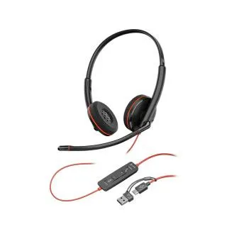 Poly Blackwire 3220 náhlavná súprava, USB-C/A adaptér, stereo (bulk) Poly Blackwire 3220 náhlavná súprava, USB-C/A adaptér, stereo (bulk)