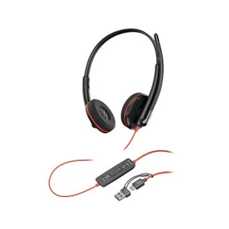 Poly Blackwire 3220 náhlavná súprava, USB-C/A adaptér, stereo (bulk) Poly Blackwire 3220 náhlavná súprava, USB-C/A adaptér, stereo (bulk)
