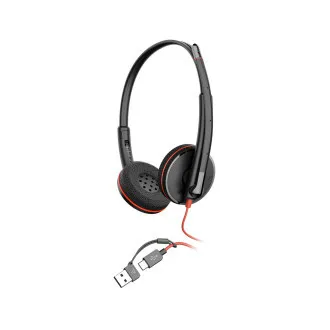 Poly Blackwire 3220 náhlavná súprava, USB-C/A adaptér, stereo (bulk) Poly Blackwire 3220 náhlavná súprava, USB-C/A adaptér, stereo (bulk)