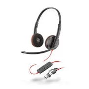 Poly Blackwire 3220 náhlavná súprava, USB-C/A adaptér, stereo