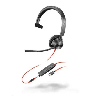 Poly Blackwire 3315 náhlavná súprava, 3.5 mm jack + USB-C/A adaptér, mono