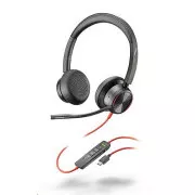 Poly Blackwire 8225 náhlavná súprava, USB-C/A adaptér, stereo