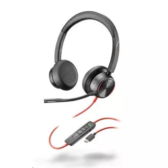 Poly Blackwire 8225 náhlavná súprava, USB-C/A adaptér, stereo