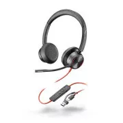 Poly Blackwire 8225 MS Teams náhlavná súprava, USB-C/A adaptér, stereo