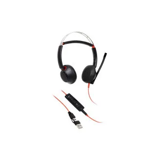 Poly Blackwire 5220 náhlavná súprava, 3.5 mm jack + USB-C/A adaptér, stereo Poly Blackwire 5220 náhlavná súprava, 3.5 mm jack + USB-C/A adaptér, stereo
