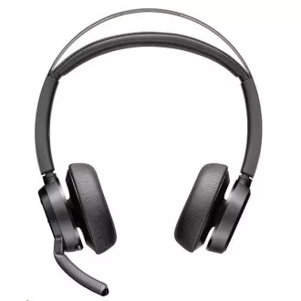 Poly Voyager Focus 2 MS Teams bezdrôtová náhlavná súprava, USB-A/C adaptér, stereo