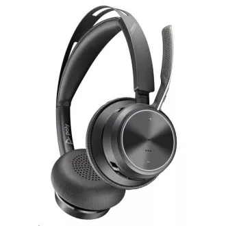 Poly Voyager Focus 2 MS Teams bezdrôtová náhlavná súprava, USB-A/C adaptér, stereo