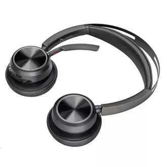Poly Voyager Focus 2 MS Teams bezdrôtová náhlavná súprava, USB-A/C adaptér, stereo