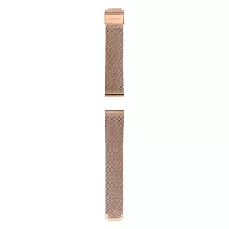 Garett univerzálny remienok 20 mm, zlatoružový kovový, typ Mesh