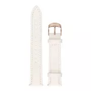 Garett univerzálny remienok 18 mm, biely so zlatým zapínaním ekokože