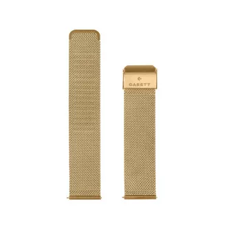 Garett univerzálny remienok 18 mm, zlatý kovový, typ Mesh gold