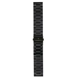 Garett univerzálny remienok 22 mm, čierny kovový, typ Solid