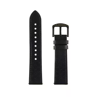 Garett univerzálny remienok 22 mm, čierny kožený