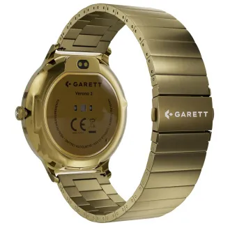 Garett Smartwatch Verona 2 zlatá SOLID steel Garett Smartwatch Verona 2 zlatá SOLID steel