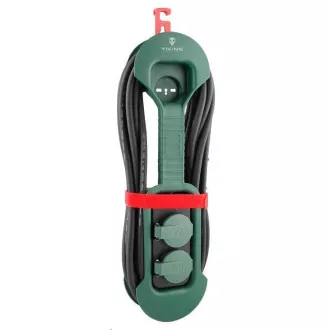 Viking sieťová predlžovacia zásuvka R280, 2x AC 230V, IP44, dĺžka 8 m