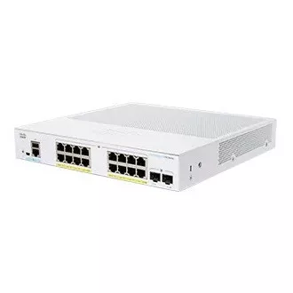 Cisco switch CBS250-16P-2G (16xGbE, 2xSFP, 16xPoE+, 120W, fanless) - REFRESH