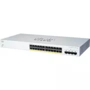 Cisco switch CBS220-24FP-4G (24xGbE, 4xSFP, 24xPoE+, 382W) - REFRESH