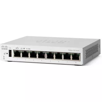 Cisco Catalyst switch C1200-8T-D (8xGbE, 1xPoE-in, fanless) Cisco Catalyst switch C1200-8T-D (8xGbE, 1xPoE-in, fanless)