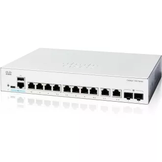 Cisco Catalyst switch C1300-8T-E-2G (8xGbE, 2xGbE/SFP combo, fanless)