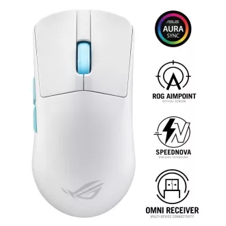 ASUS myš ROG Harpe Ace Aim Lab Edition, Bluetooth, biela