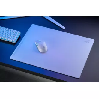 ASUS podložka pod myš ROG Moonstone ACE (veľ. L/White), sklo