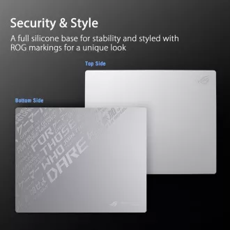 ASUS podložka pod myš ROG Moonstone ACE (veľ. L/White), sklo