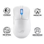 ASUS myš ROG Keris II Ace, bezdrôtová herná myš, biela