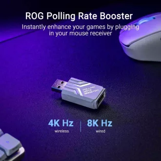 ASUS myš ROG Keris II Ace, bezdrôtová herná myš, biela