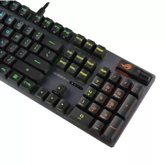 ASUS klávesnica ROG STRIX SCOPE II, mechanická, drôtová, ROG RX RED/PBT, US