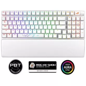 ASUS klávesnica ROG STRIX SCOPE II 96 WL WHITE/NXSW/US/PBT