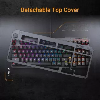 ASUS klávesnica TUF Gaming K3 GEN II, mechanická, US, šedá