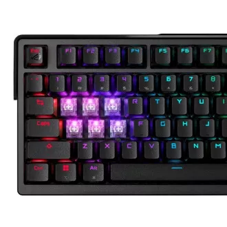 ASUS Klávesnica ROG Azoth Extreme, Mechanická, Bezdrôtová BT, RF 2.4GHz, US, čierna