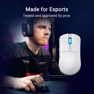 ASUS Herná myš ROG Harpe Ace Mini, Bezdrôtová BT, RF 2.4GHz, biela