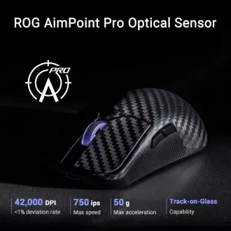ASUS Herná myš ROG Harpe Ace Extreme, Bezdrôtová BT, RF 2.4GHz, čierna