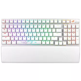 ASUS klávesnica ROG Strix Scope II 96 Wireless White (ROG RX RED / PBT) - US