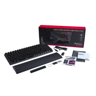 ASUS klávesnica ROG Strix Scope II 96 Wireless (ROG NX Snow) - CZ/SK