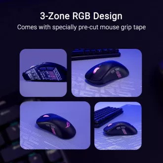 ASUS myš ROG Keris II Origin, bezdrôtová herná myš, čierna