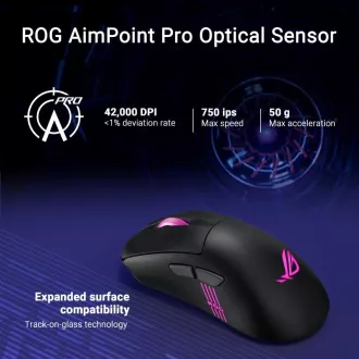 ASUS myš ROG Keris II Origin, bezdrôtová herná myš, čierna